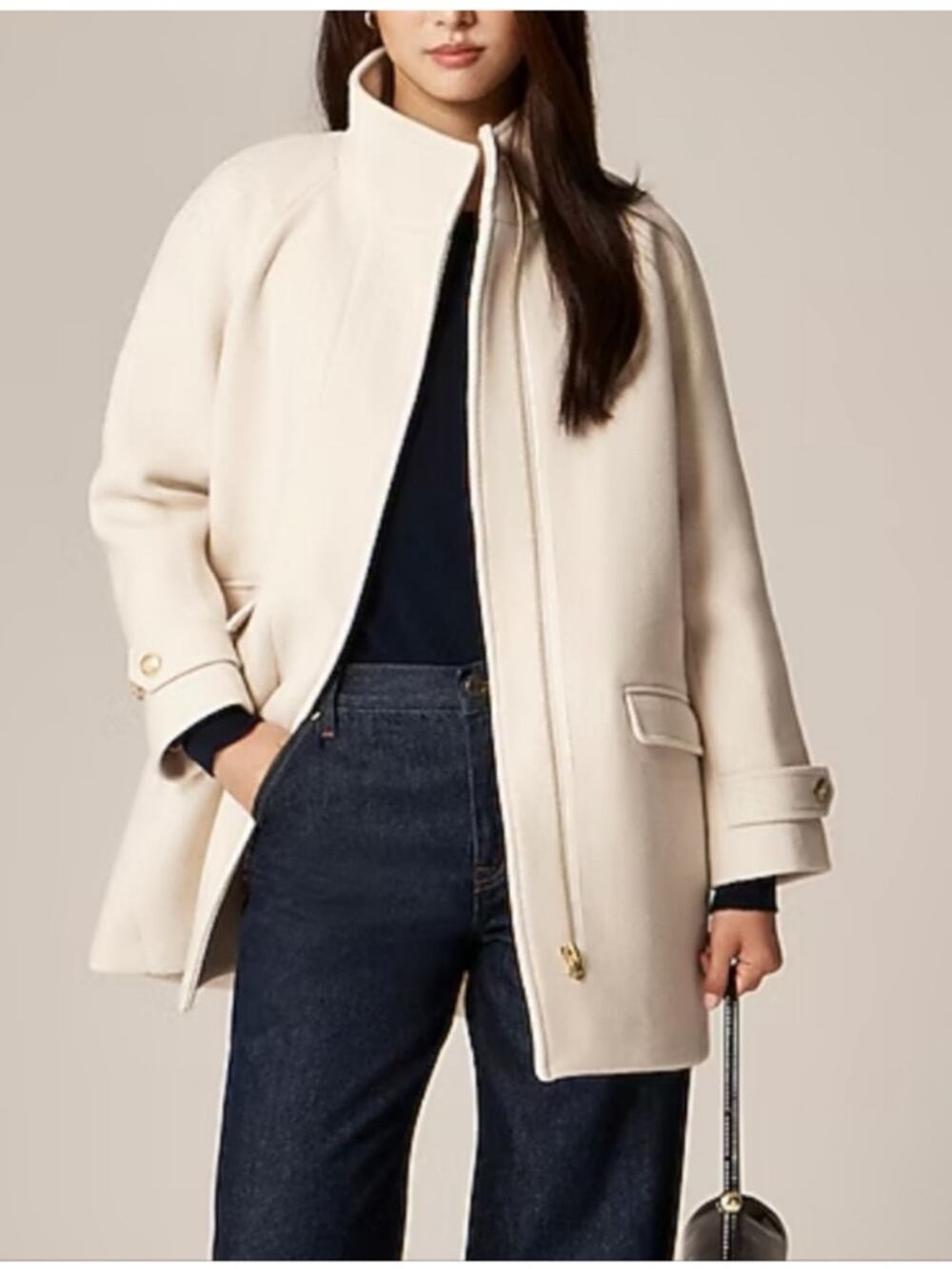 J.Crew Tall Toscana coat in Italian stadium-cloth wool blend 6-Tall